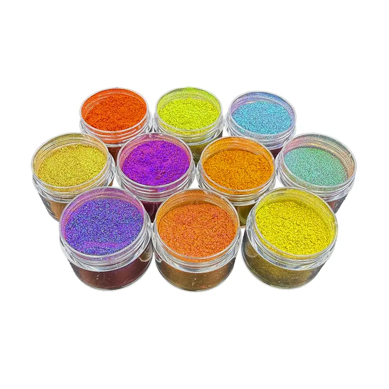 Pigmen Pergeseran Warna Buram Kroma Tinggi Bebas Aluminium untuk Lip Gloss dan Riasan Wajah yang Intens